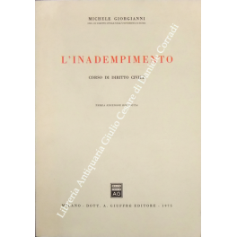 L'inadempimento. Corso di diritto civile