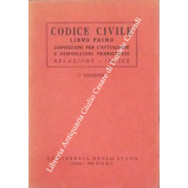 Codice civile. Libro primo Codice civile. Libro primo