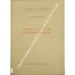 Appunti in tema di libertà religiosa