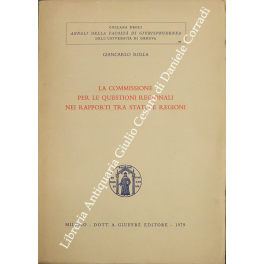 La commissione per le questioni regionali nei rapporti tra Stato e Regioni