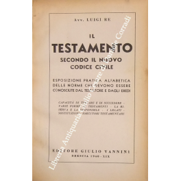 Il Testamento secondo il nuovo codice civile