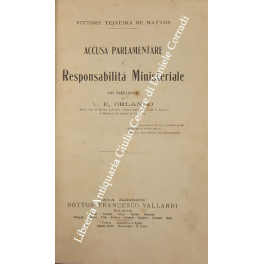 Accusa parlamentare e responsabilità ministeriale Accusa parlamentare e responsabilità ministeriale