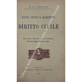 Nuovi studi e questioni di diritto civile Nuovi studi e questioni di diritto civile