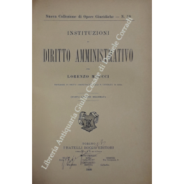 Instituzioni di diritto amministrativo