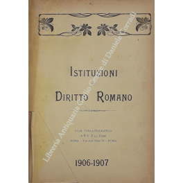 Istituzioni di Diritto Romano