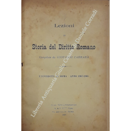 Lezioni di storia del diritto romano Lezioni di storia del diritto romano
