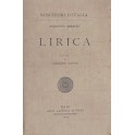 Lirica. A cura di Giuseppe Fatini