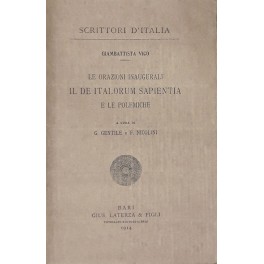 La scienza nuova prima. Con la polemica contro gli