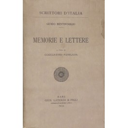 Memorie e lettere