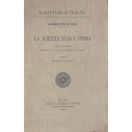 La scienza nuova prima. Con la polemica contro gli