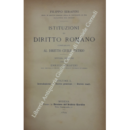 Istituzioni di diritto romano comparato al diritto civile patrio Istituzioni di diritto romano comparato al diritto civile patrio