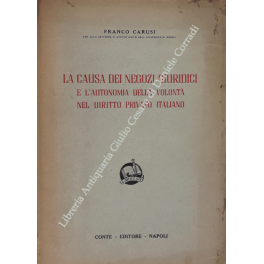 La causa dei negozi giuridici