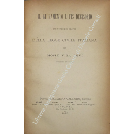 Il giuramento litis decisorio