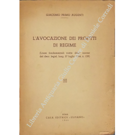 L'avocazione dei profitti di regime