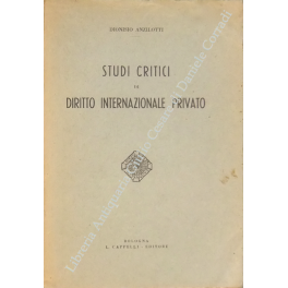 Opere di Dionisio Anzilotti. 