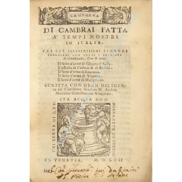 La guerra di Cambrai fatta a tempi nostri in Italia La guerra di Cambrai fatta a tempi nostri in Italia