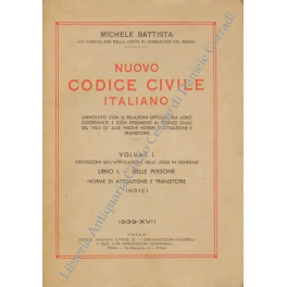 Nuovo Codice Civile Italiano Nuovo Codice Civile Italiano