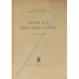 Studi sul processo civile. Volume Sesto Studi sul processo civile. Volume Sesto