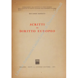 Scritti di diritto europeo