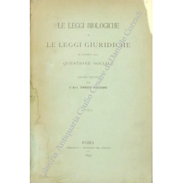 Le leggi biologiche e le leggi giuridiche