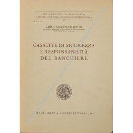 Cassette di sicurezza e responsabilità del banchiere