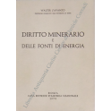 Diritto minerario e delle fonti di energia