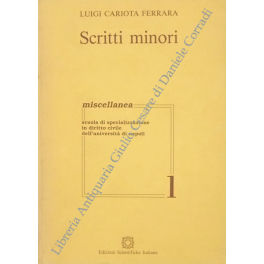 Scritti minori