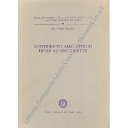 Contributo allo studio delle azioni dirette