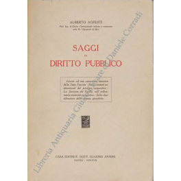 Saggi di diritto pubblico Saggi di diritto pubblico
