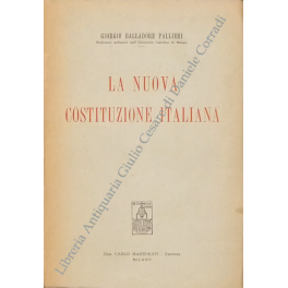 La nuova Costituzione italiana