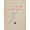 La Costituzione della Repubblica italiana illustrata con i lavori preparatori. 