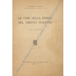 Le cose nella storia del diritto italiano