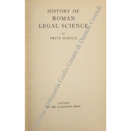 Hystory of Roman Legal Science