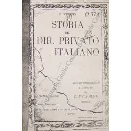 Storia del diritto privato italiano Storia del diritto privato italiano