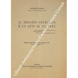 Il negozio giuridico è un atto di volontà