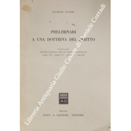 Preliminari a una dottrina del diritto Preliminari a una dottrina del diritto