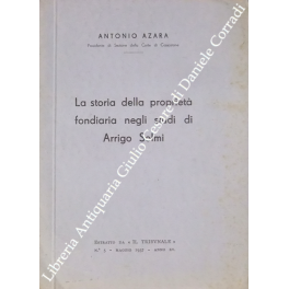 La storia della proprietà fondiaria negli studi di Arrigo Solmi