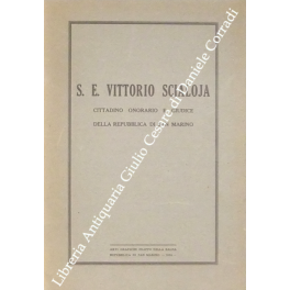 S.E. Vittorio Scialoja S.E. Vittorio Scialoja