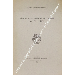 Alcune osservazioni ed ipotesi su PSI 1449 Alcune osservazioni ed ipotesi su PSI 1449