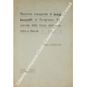 Discorso inaugurale al Congresso Nazionale delle forze democratiche e liberali