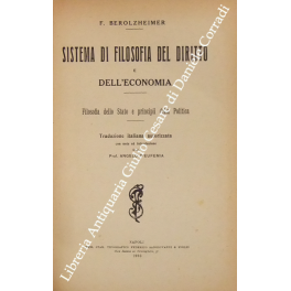 Sistema di filosofia del diritto e dell'economia