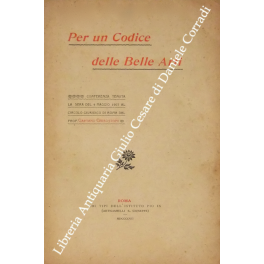 Per un Codice delle Belle Arti