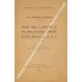 Analisi logica e psicologica di una strana situazione giudiziaria in Corte Suprema Analisi logica e psicologica di una strana situazione giudiziaria in Corte Suprema