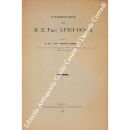 Commemorazione del M.E. Prof. Luigi Cossa Commemorazione del M.E. Prof. Luigi Cossa