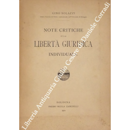 Note critiche sulla libertà giuridica individuale