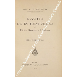 L'actio de in rem verso