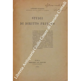 Studii di diritto privato Studii di diritto privato