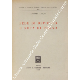 Fede di deposito e nota di pegno