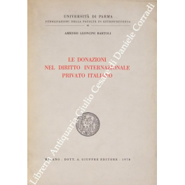 Le donazioni nel diritto internazionale privato italiano
