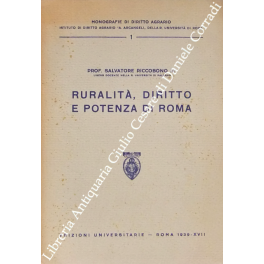 Ruralità diritto e potenza di Roma